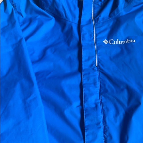 NWT - Columbia Kids Bright Blue Rain Jacket S (8) - Picture 4 of 7